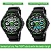 Takyae Kids Watch Sport Multi Function 30M Waterproof LED Alarm Stopwatch Digital Child Wristwatch for Boy Girl S- Green