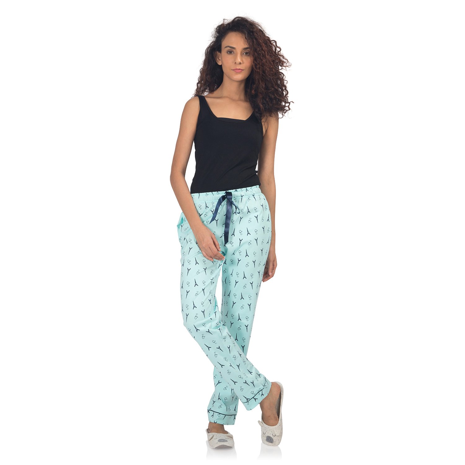 nite flite women's paris i love you cotton pyjamas