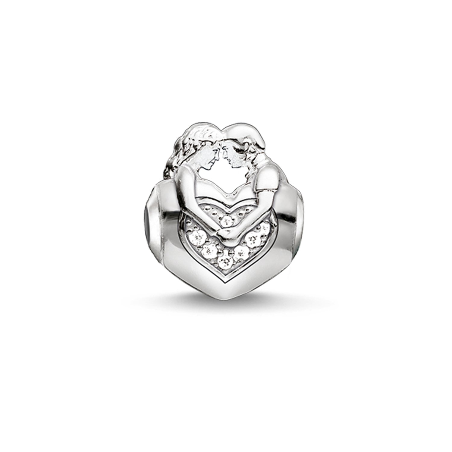 Thomas Sabo Women-Bead Sweethearts Karma Beads 925 Sterling Silver Zirconia white K0161-051-14
