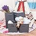 MaidMAX Cloth Storage Cubes Bins Baskets Containers with Dual Handles for Home Closet Nursery Drawers Organizers, Flodable, Dark Gray, Set of 6