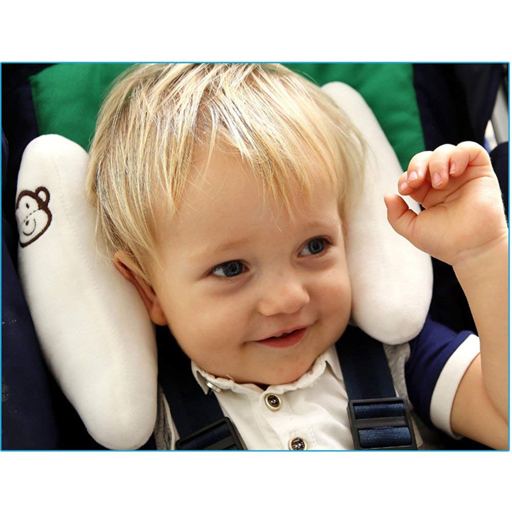 Adjustable Travel Pillow for Infant, Portable Head Support for Car Seats for Newborn, Head Support Pillow for Baby, Headrest Pillows for Cars, Rest Baby's Head Comfortably