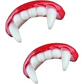 Halloween Silicone Vampire Teeth Halloween Party Horror Props Costume Accessory White