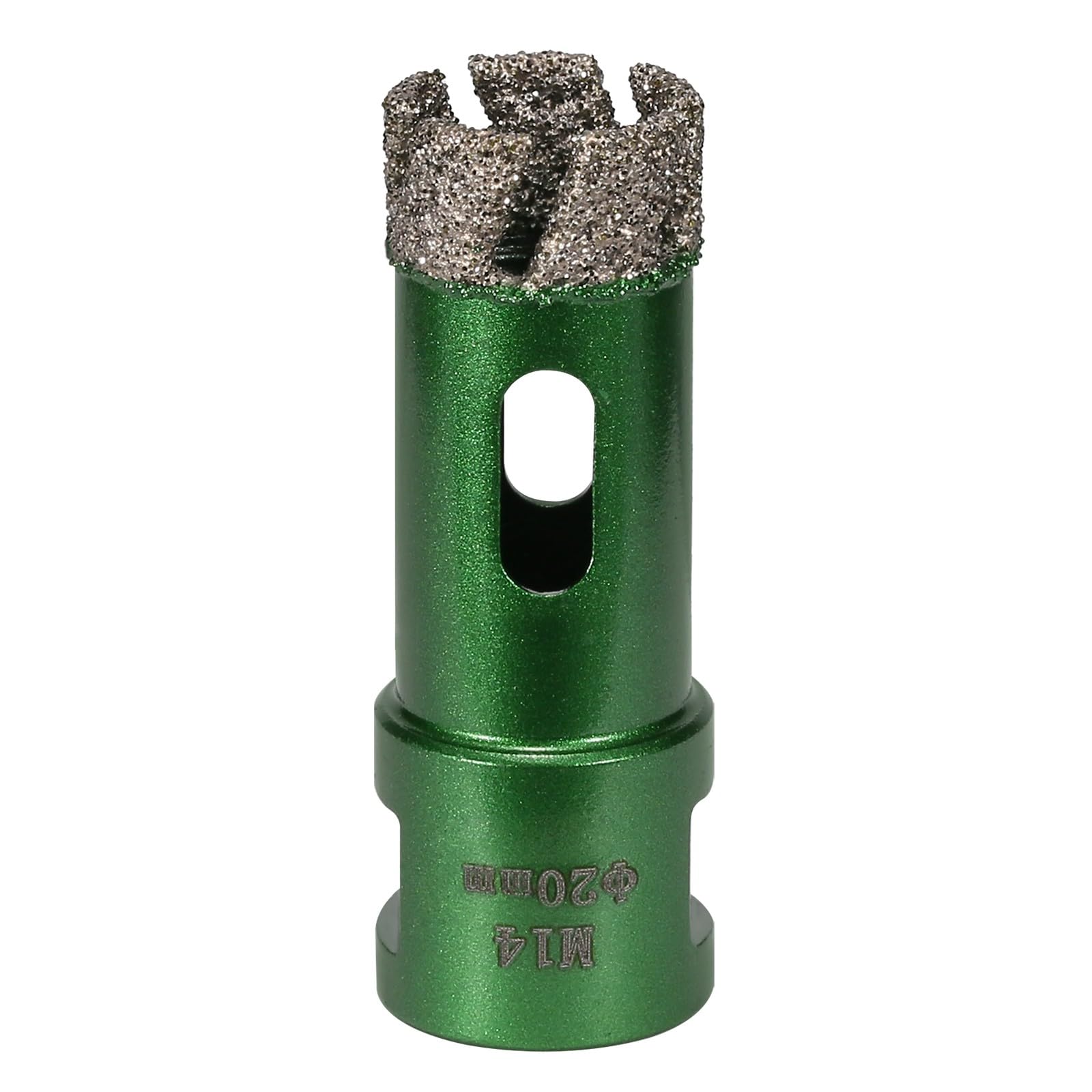 Vearter 20 mm Diamond Core Drill Bit, M14 Thread Connection Masonry Hole Saw, Vacuum Brazed Hollow Hole Cutter for Tile, Marble, Granite, Porcelain, Concrete, Quartz Stone