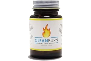 CleanBurn Fireplace and Stove Deodorant - Smoke Odor Eliminator, Efficient Fireplace Smell Eliminator - Perfect for Stoves, Fireplaces and Chimneys, 1.5 oz. Lemon Scent