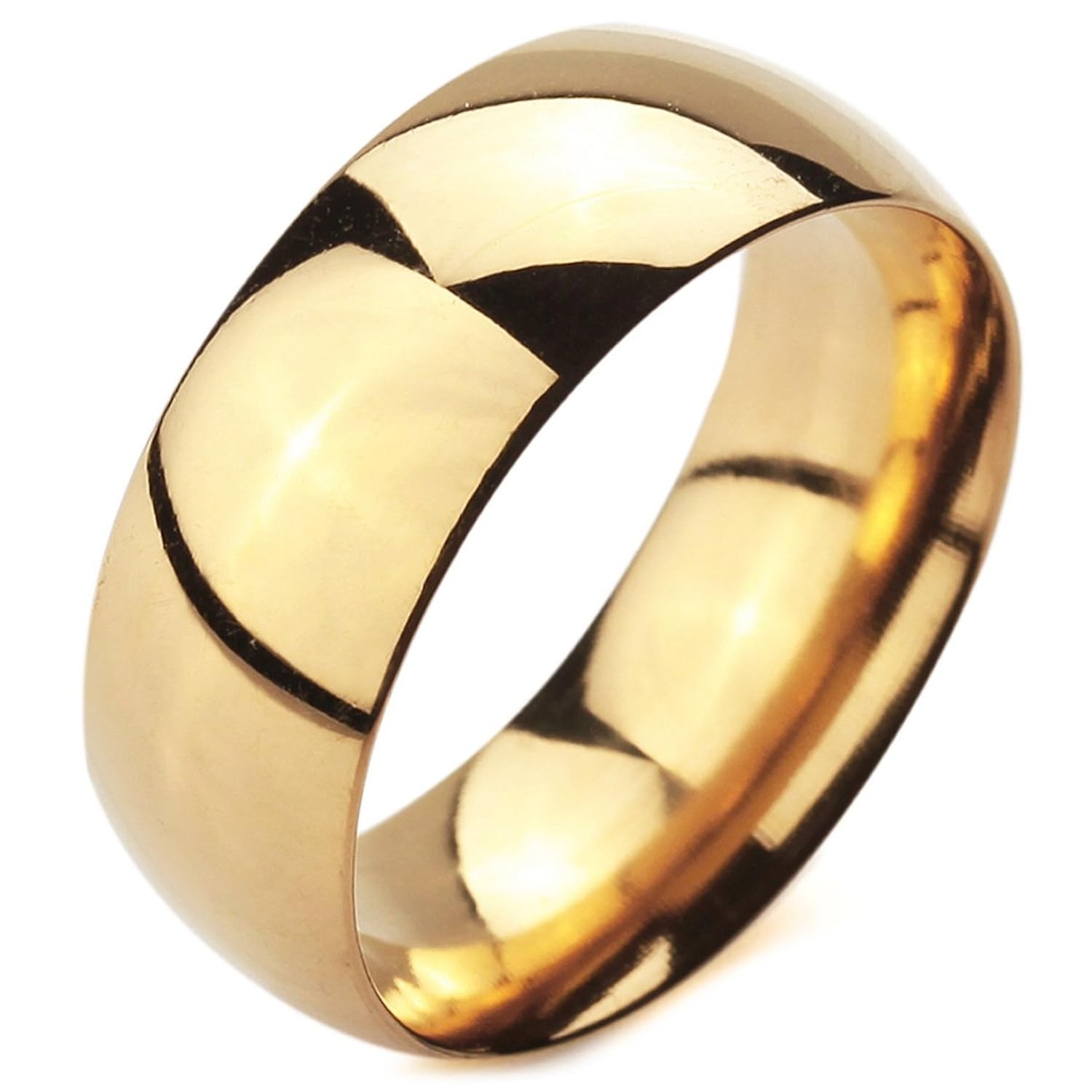 MunkiMix Ancho mm Acero Inoxidable Anillo Ring Banda Venda Oro Dorado Alianzas