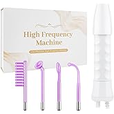 High Frequency Facial Wand,Portable Handheld High-Frequency Facial with 4 Argon Sticks - Violet (4 Violet Tubes)