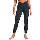CRZ YOGA Butterluxe Crossover Waist Leggings 25" - V Crossover High Waisted Gym Workout Yoga Womens