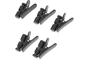 Totority 5pcs Black Headphone Wire Clips Multipurpose Cable Organizers for Wired Headphones Mic Material Cord