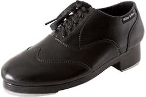 Miller & Ben Tap Shoes, Jazz-Tap Master, All Black Professional Tap Shoes