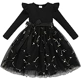 Toddler Girl Tulle Dress Fall Ruffle Long Sleeve Baby Girl Fashion Casual Dresses 2-6Y