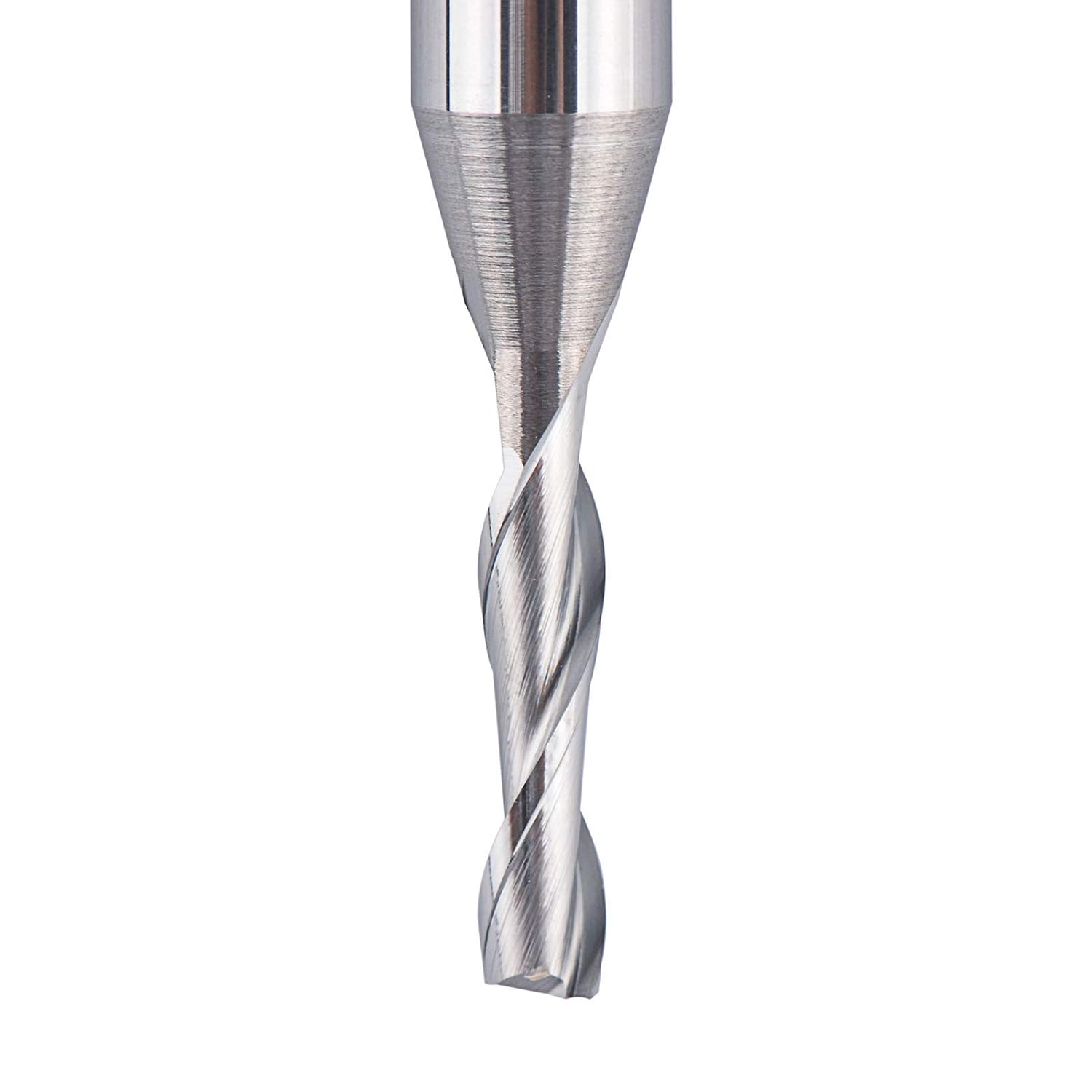 SpeTool Router Bits 1/4 Inch Shank Spiral Router Bit Up Cut 1/8 Inch Cutting Diameter CNC Router Bits 1/2 Inch Cutting Length HRC55 Solid Carbide End Mill for Wood Carving Wood Cutter - Image 4