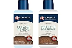 Guardsman Leather Care Bundle: Leather Cleaner and Leather Protector