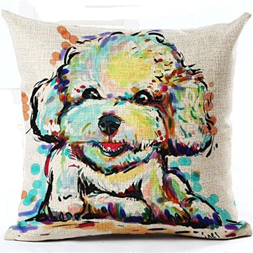 4-Pug Pop Dog Cushion Cover Decorative Throw Pillows