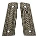Cool Hand 1911 Slim G10 Grips, Full Size(Government/Commander), Magwell Cut, Big Scoop mag. Release, 3/16 Thin, Ambi Safety Cut, OPS Texture, These Grips Only Work with Short Bushings, Coyote Color