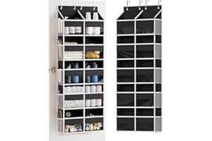 5 Tiers Back Over The Door Organizer Dual Column Behind Load Storage of 10 Compartments 80 Lbs Heavy Duty Extra Large Hanging