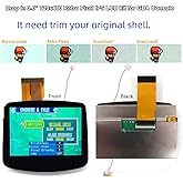 HISPEEDIDO V5 3.0 inch Screen Pre-laminated LCD Replacement Mod Kits For GBA Backlight Backlit Screen, Touch Control High Brightness IPS For Game Boy Advance GBA ,Need Trimming the Original Shell