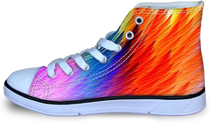 colorful high top sneakers