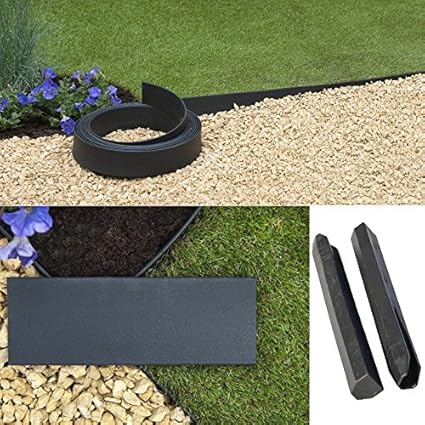 Teichwerk SET Rasenkante 15 m x 19 cm - Beeteinfassung Mähkante Rasenkanten Teichrandband (19-15)