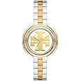 Tory Burch Miller Womens Two-Tone Dress Watch, White Gold Dial, Stainless Steel