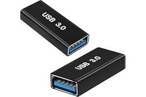 AIYEEN USB Female to Female Adapter (2 Pack), USB 3.0 Female to Type A Female 3.0 Coupler for Connecting Two USB Male Ends De