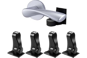 LeiXinfork Child Proof Door Lock 4 Pack, Child Lock for Doors, Draws and Cabinets, No Drill Installation with Strong Adhesive