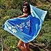 Tuvizo Beach Towel - Microfiber Quick Dry Sand Free Oversized Towels with Travel Bag 71 x 31â€ (Blue)