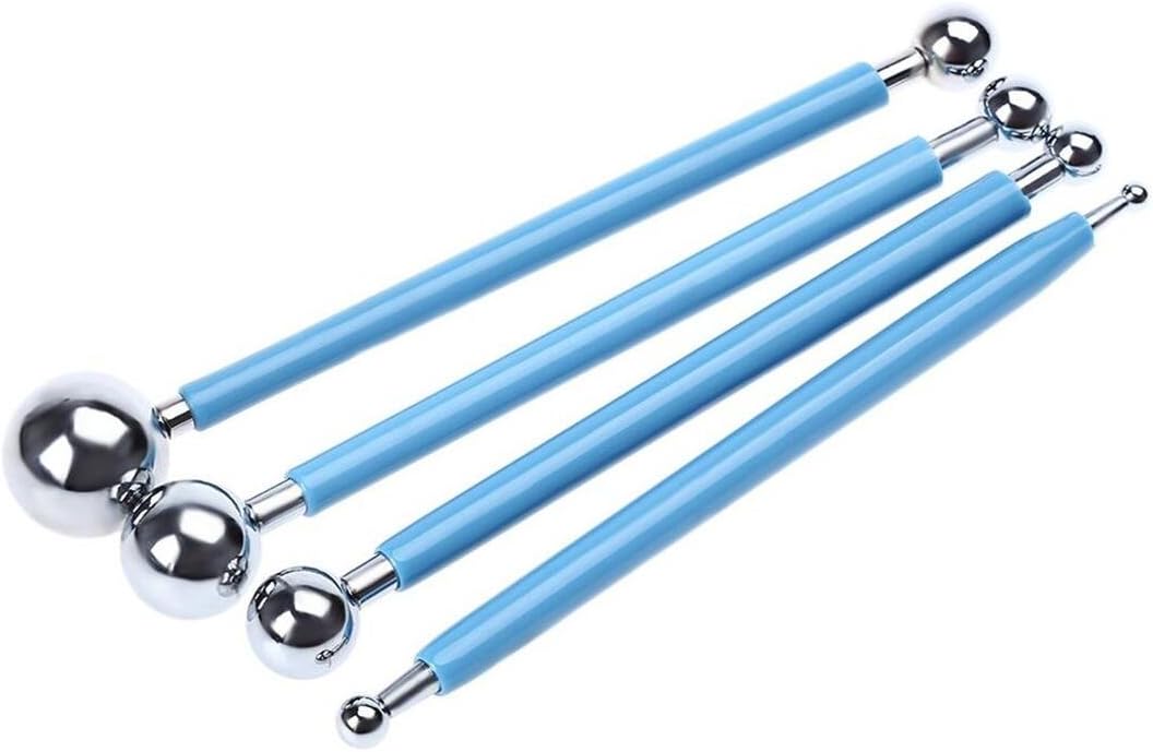 Yusylvia(TM)4PCS Sculpting Modeling Tools For Making Clay Ceramics Art -Ball Stylus