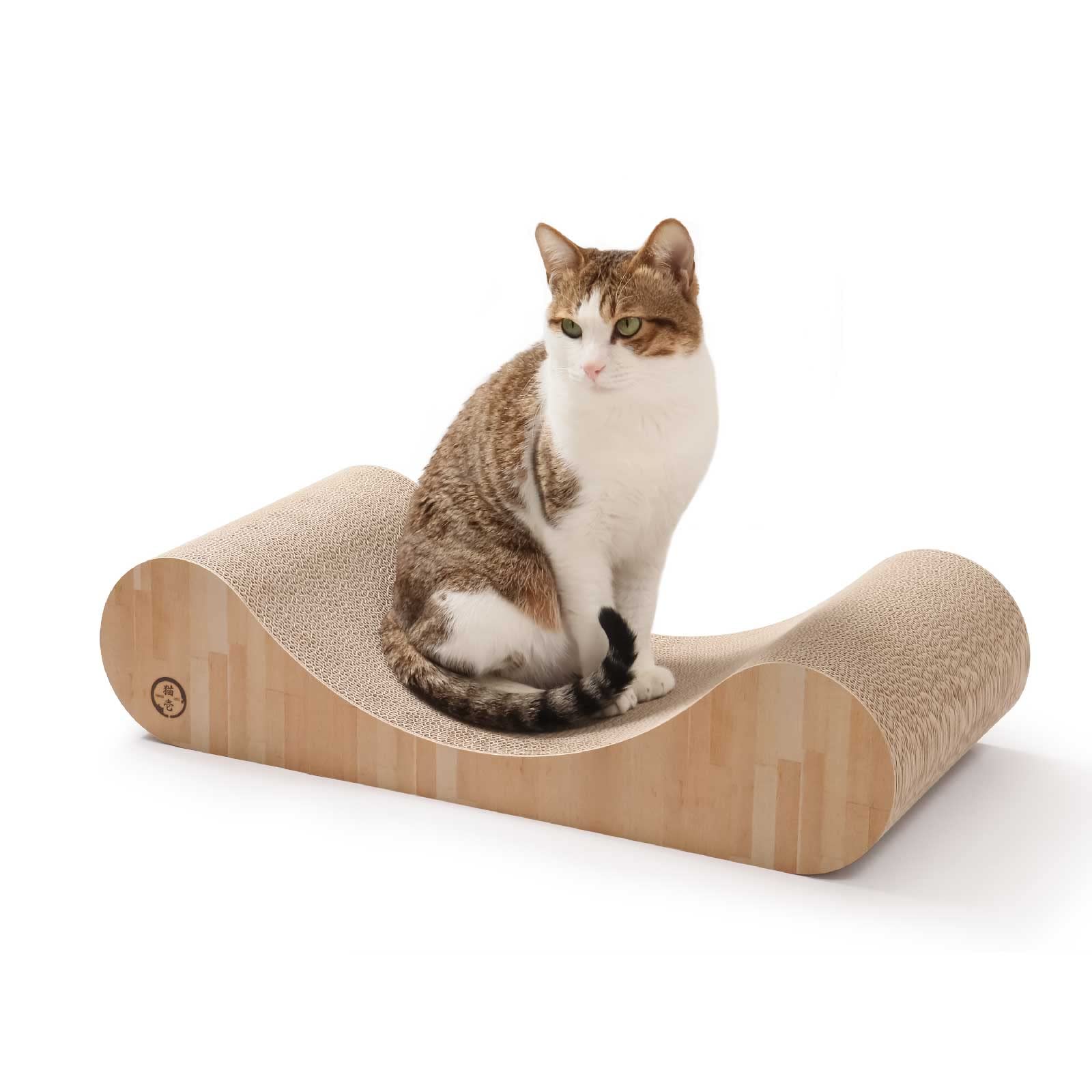 猫壱 バリバリベッド (L, カール ライトブラウン)商品画像