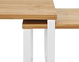SONGMICS Spice Rack Set of 2 Expandable Stackable Shelf Organizer White/Natural view 6