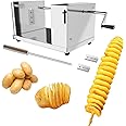 ANYDOCANMOOT Spiral Potato Cutter french fry cutter Manual Stainless Steel Twisted Potato Slicer Cutter curly fries Cucumbers
