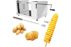 ANYDOCANMOOT Spiral Potato Cutter french fry cutter Manual Stainless Steel Twisted Potato Slicer Cutter curly fries Cucumbers