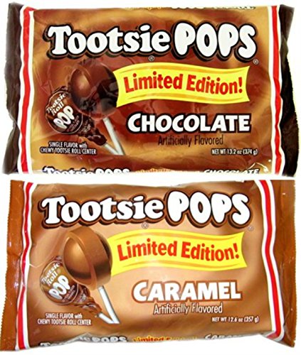 Amazon Tootsie Pop Limited Edition 2 Pack Caramel And Chocolate Grocery Gourmet Food