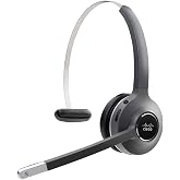 Cisco 561 Headset - Mono - Black - Wireless - DECT 6.0-300 ft48 kHz - Over-The-Head - Monaural - Supra-aural - Uni-Directional, Electret, Condenser Microphone