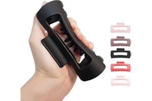 Cloud Clips, Silicone Hair Clip for Women, Soft & Flexible Cozy Claw Clip, Large Non-Slip Barrettes for Thin Thick Curly Hair