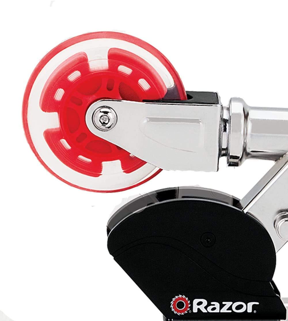 Razor Spark+ Kick Scooter - LED Light-Up Wheels, Spark Bar, Lightweight Aluminum Frame, Foldable, Adjustable Handlebars