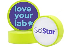 SciStar Laboratory Labeling Tape - 1200 inches Long x 1 inch Wide - Extreme Temperature Resistant - Water Resistant - Freezer, Autoclave, Lab Tape - 3 Pack, Green