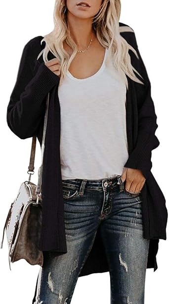 long black lightweight cardigan