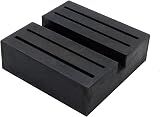 AUTOXBERT 2pcs Car Lift Jack Stand Rubber Pads Square Slotted Frame Rail Guard view 3