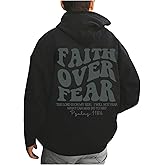 SOLY HUX Men's Letter Graphic Hoodies Drop Shoulder Long Sleeve Hooded Sweatshirts Sports Preppy Clothes