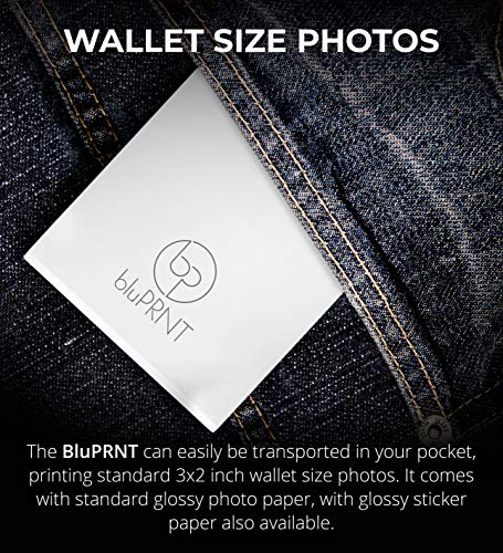 bluPRNT Portable Instant Printer for Android Devices with NFC and WiFi - Android Only (White)