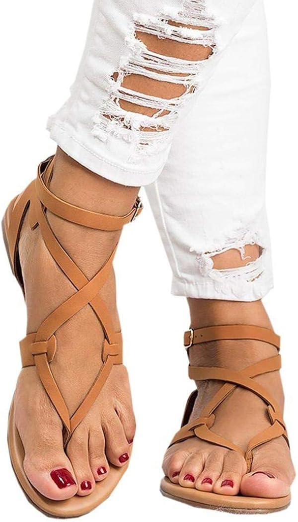 strappy sandals flat