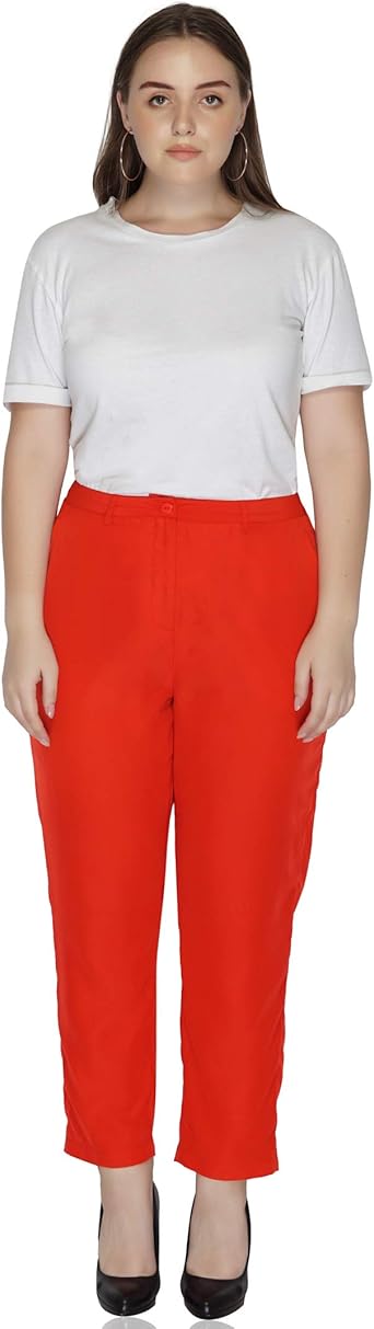 plus size polyester pants