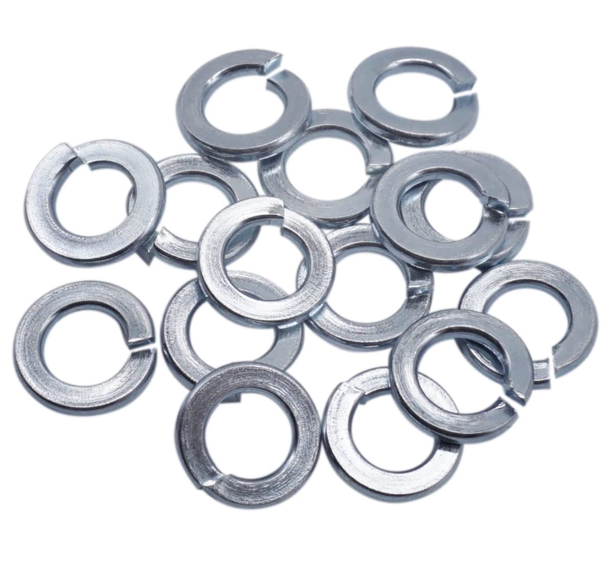 (Pack of 100 pcs) DIN 127 Spring Washers M8, Metal Washers, Split Spring Lock Washer (100, M8)