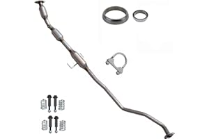 Stainless Steel Catalytic Converters Resonator Pipe Direct Replacement Exhaust W/Gaskets Compatible with 2009-2013 Toyota Cor