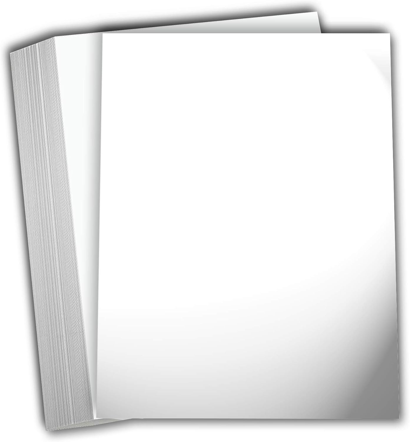 Hamilco White Glossy Cardstock Paper 11x17 100 lb Cover