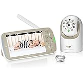 Infant Optics DXR-8 PRO Video Baby Monitor, 720P HD Resolution 5" Display, Patented A.N.R. (Active Noise Reduction), No WiFi,
