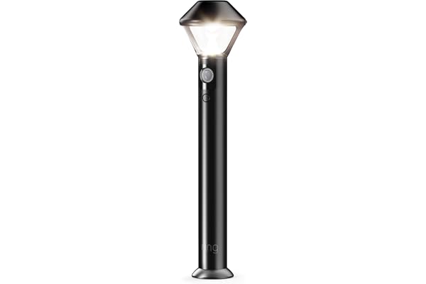 Ring Pathlight Battery â€” Motion-activated pathlight, bright LEDs, works with Amazon Sidewalk, Black