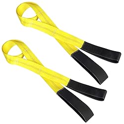 Lift Sling Straps, JCHL 6.5'X2 Heavy Duty Flat Eye