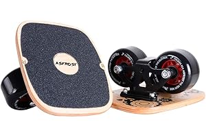 AsFrost Portable Roller Road Drift Skates Plate with Cool Maple Deck Anti-Slip Board Split Skateboard with PU Wheels High-end Bearings