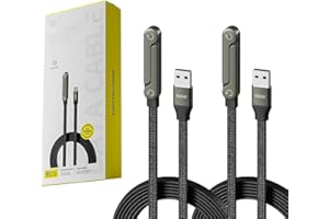 COCEQUC 2 in 1 Invisible Holder Charger Cable with Stand,240W Braided USB C to USB C Cable Fast Charging with Folding Phone S